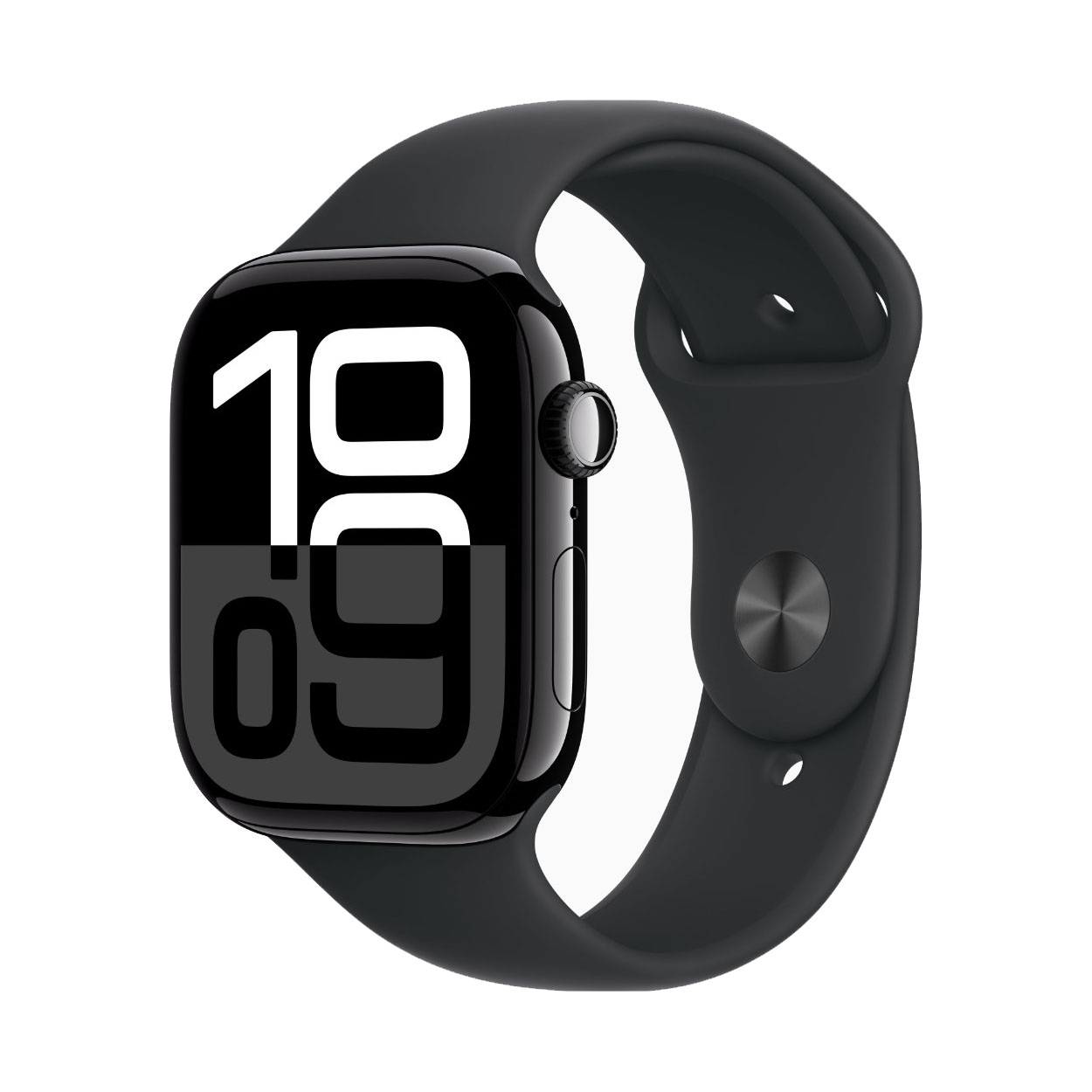 Apple Watch Series 10 GPS 46mm Jet Black Alu. Case w. Black Sport Band - M/L (MWWQ3)